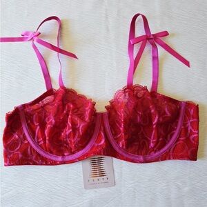 Savage x Fenty Vibrant Pink Lace Bras New Size 38C